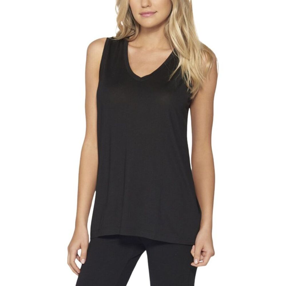 Barefoot Dreams Womens  V-Neck Tank Top, Black
